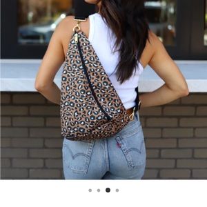 Logan & Lenora sling bag- Leopard print